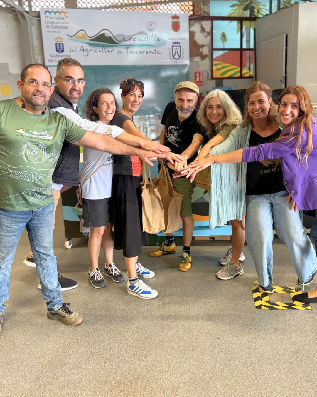 La Coordinadora de Mercats de Pagès de Barcelona visita el Mercadillo del Agricultor de Tacoronte