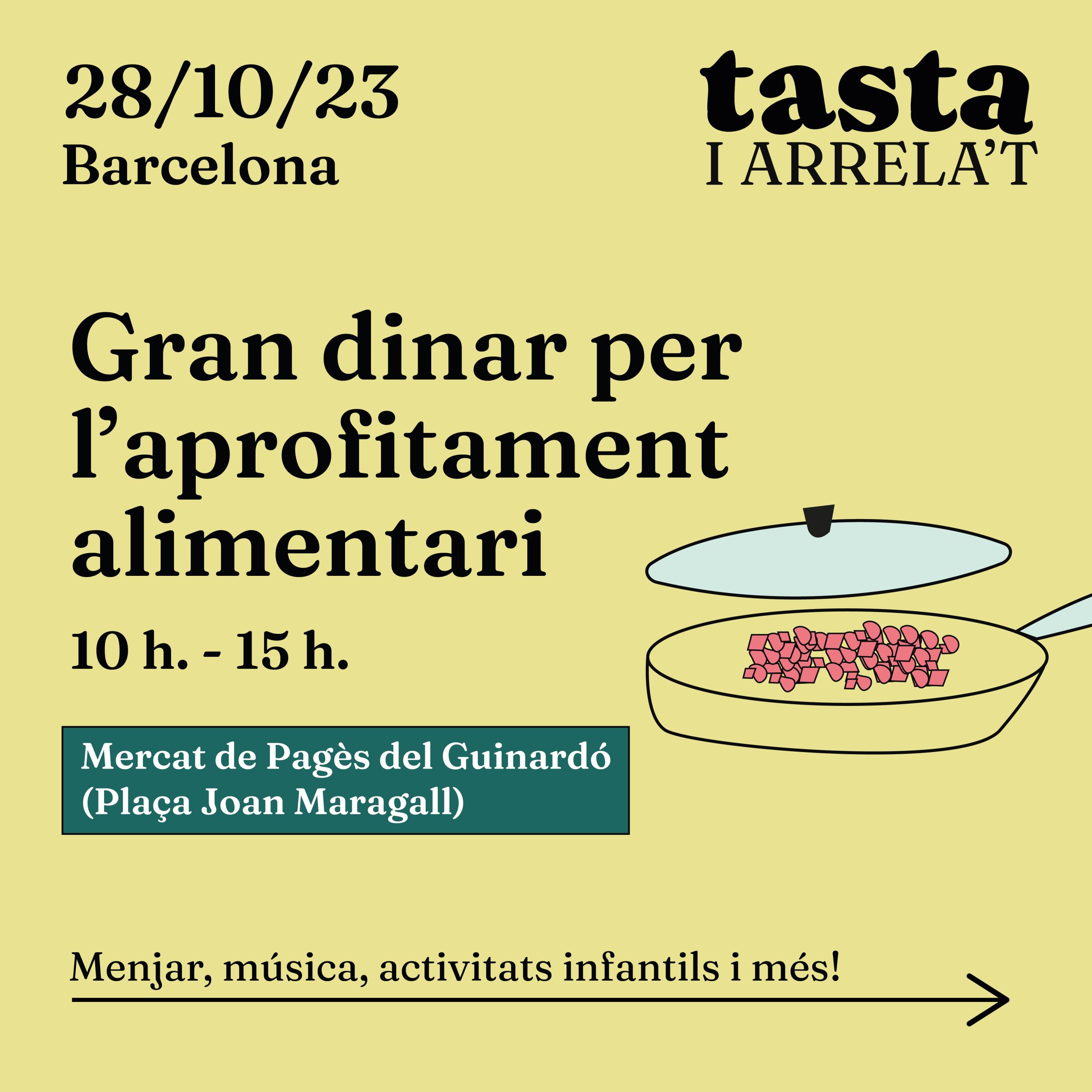 Gran dinar per l’aprofitament alimentari al Mercat de Pagès de Guinardó